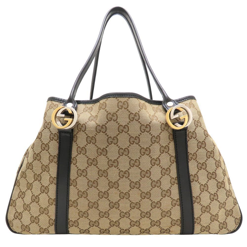 GUCCI Black Leather Tote Bag - Picture 1 of 16
